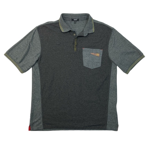 McDonalds Polo Shirt Mens L Large Gray Timeless Elements Employee Crew Uniform - Picture 1 of 11